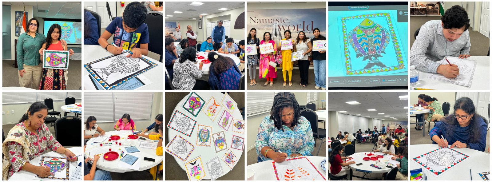 Madhubani Workshop organised by the Consulate