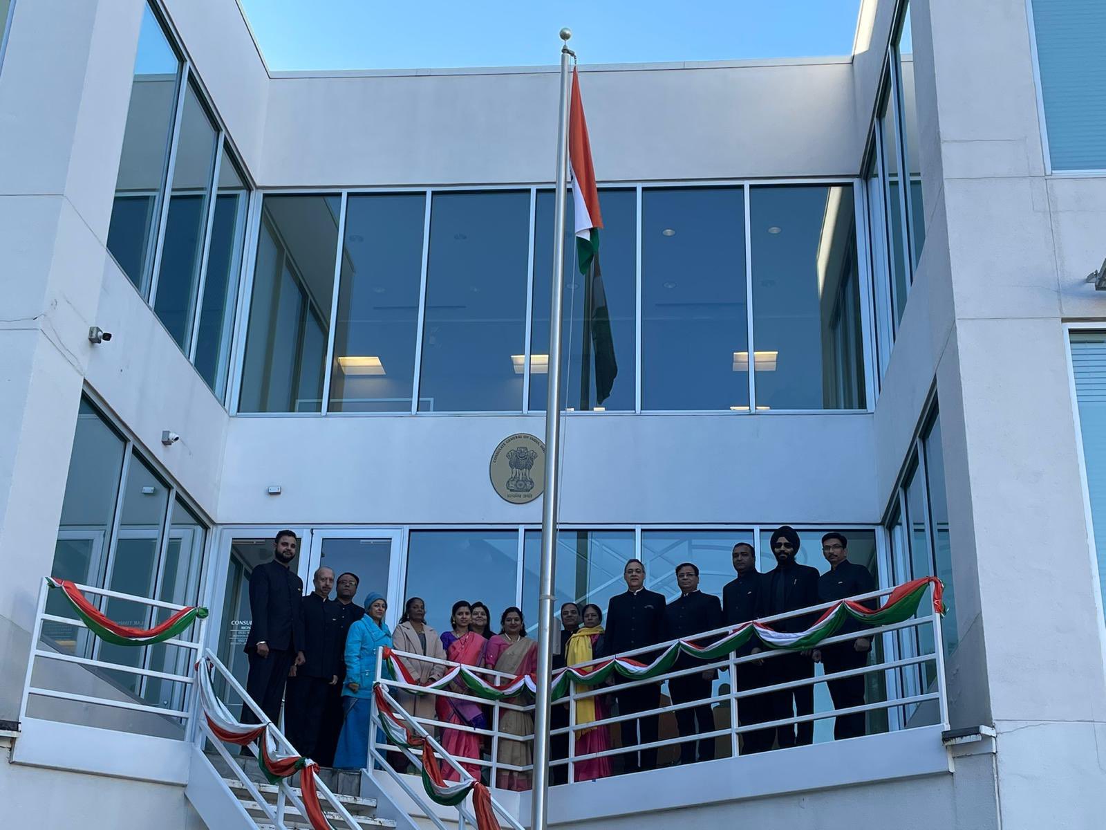 Celebration of the 74th #RepublicDay at the Consulate on 26 January 2023