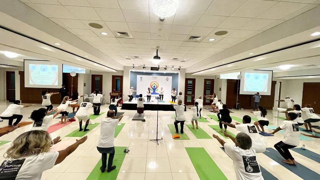 International Day of Yoga celebrations at India House, Houston on June 20,2022