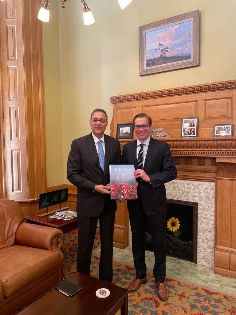 Consul General met Lt. Governor of Kansas Lt. Governor David Toland on August 3,2022