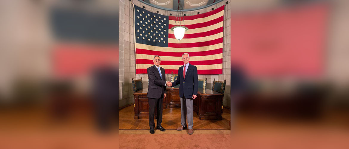  Consul General met  Lt. Governor of Nebraska, Mr. Mike Foley on August 29,2022