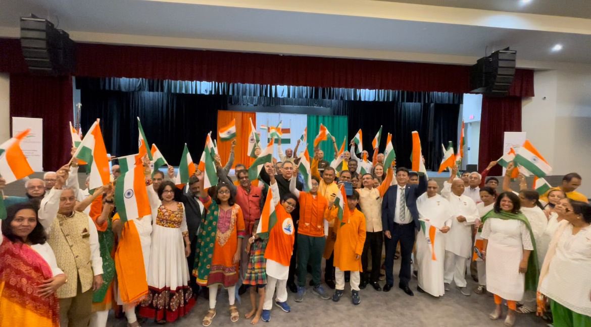 Celebrations of the 75th anniversary of India’s Independence organized at Gujarati Samaj Center, Houston on August 15,2022
