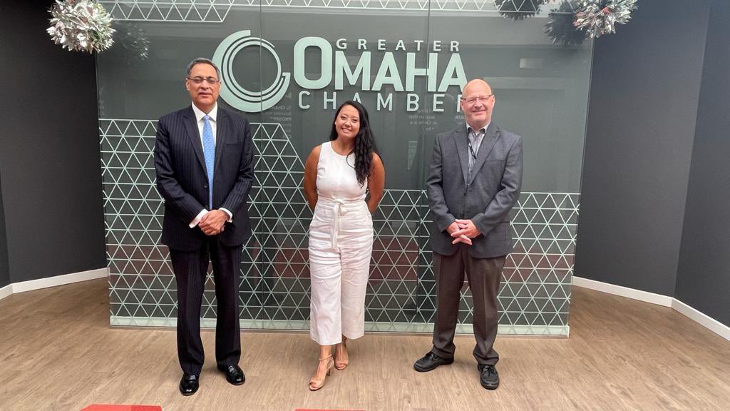 Consul General interacted with the representatives of Greater Omaha chamber and Develop Nebraska on August 25, 2021