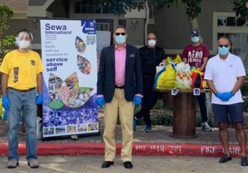 Consul General participated in the food distribution drive organized by SvgCharity & Sewa Houston on August 29, 2020