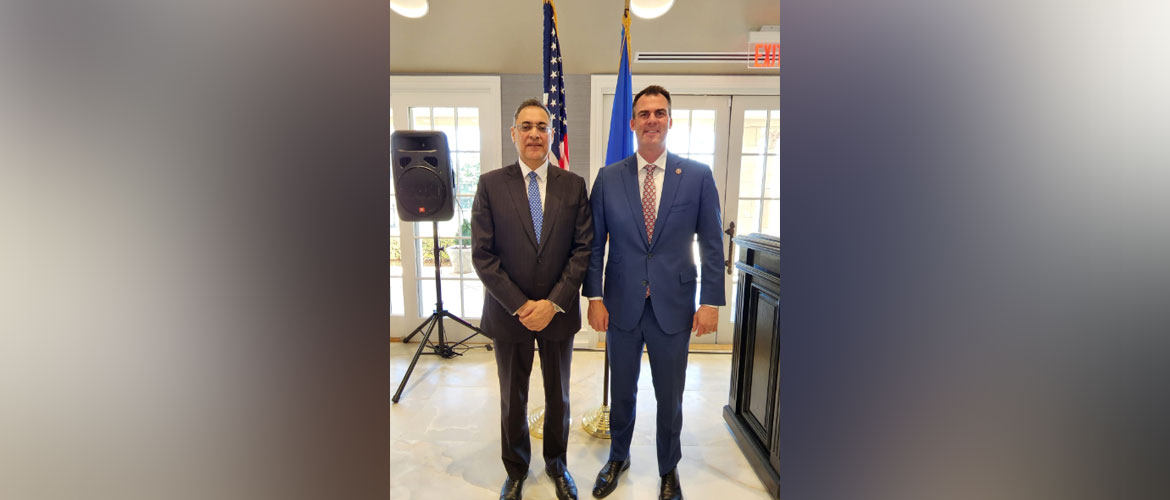  Consul General met the Governor of Oklahoma Kevin Stitt ,on 19 October 2022