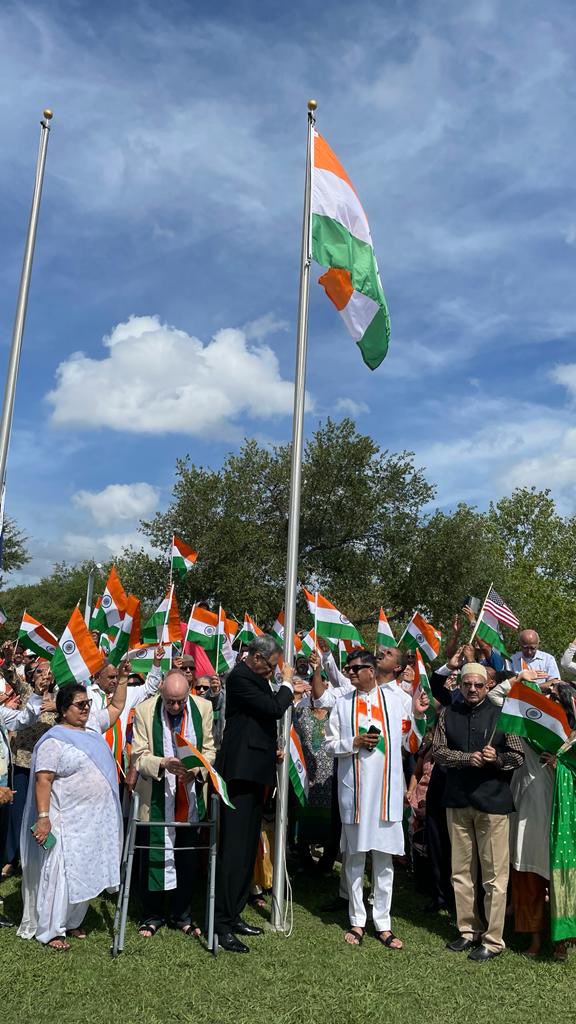 Celebrations of the 75th anniversary of India’s Independence organized at India house , Houston on August 15,2022